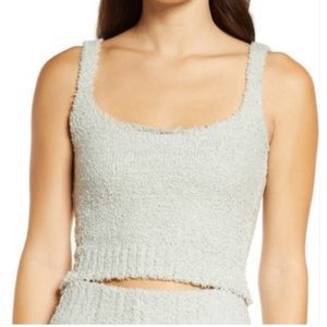 Skims Cozy Knit Tank Aquamarine Size XL NWT